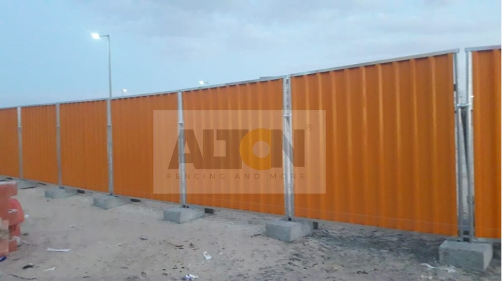 orange color fence